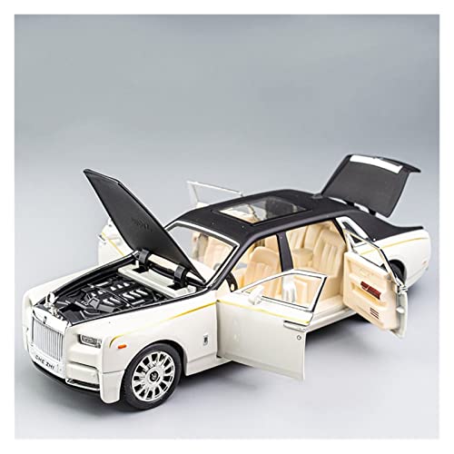 Klassisches Retro Automodell 1 24 Simulation for Rolls Royce Phantom Legierung Automodell Druckguss Sound Licht Pull-Back Fahrzeug Spielzeug Geschenke Miniatur Im Maßstab Sammlerstück(White) von BOMXAN