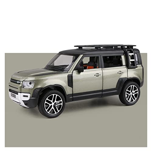 Klassisches Retro Automodell 1 24 for Land Rover Defender Legierung Offroad-Automodell Die Cast Sound Light Pull-Back Fahrzeug Spielzeug Geschenke Miniatur Im Maßstab Sammlerstück(Grün) von BOMXAN