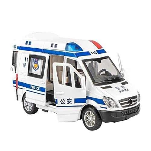 Klassisches Retro Automodell 1 32 Fit Für Polizei Spezielles Auto Krankenwagen Modell Legierung Zurückziehen Sound Und Licht Druckguss Auto Spielzeug Miniatur Im Maßstab Sammlerstück(A) von BOMXAN