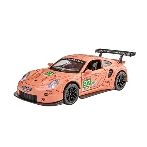 Klassisches Retro Automodell 1 32 Passend Für Porsche 911 GT3 RSR Legierung Automodell Metall Adult Collection Souvenir Ornaments Blau Miniatur Im Maßstab Sammlerstück(B) von BOMXAN