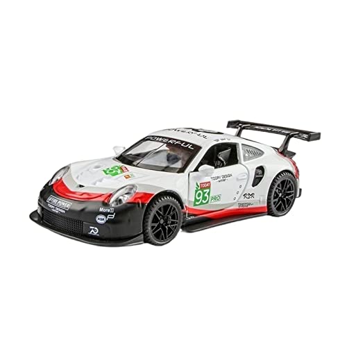 Klassisches Retro Automodell 1 32 Passend Für Porsche 911 GT3 RSR Legierung Automodell Metall Adult Collection Souvenir Ornaments Blau Miniatur Im Maßstab Sammlerstück(C) von BOMXAN