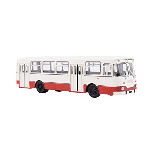 Klassisches Retro Automodell 1 43 Für Liaz-677M Russischer Bus Classic Bus Legierung Modellsammlung Ornamente Rot Und Weiß Miniatur Im Maßstab Sammlerstück von BOMXAN