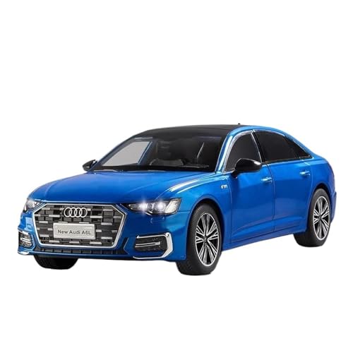 Klassisches Retro Automodell 1:18 Für Audi A6 Alloy Diecast Car Model Sound and Light High Simulation Collection Kinderspielzeug Miniatur Im Maßstab Sammlerstück(Blue) von BOMXAN