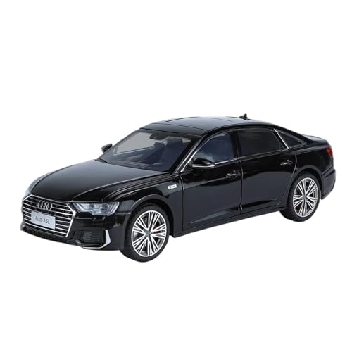 Klassisches Retro Automodell 1:18 Für Audi A6L Legierung Diecast Auto Modell Spielzeug Mit Sound & Licht Pull Back Scale Modelle Spielzeug Miniatur Im Maßstab Sammlerstück(Black) von BOMXAN