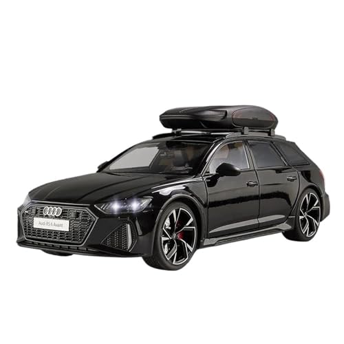 Klassisches Retro Automodell 1:18 Für Audi RS6 Avant Station Wagon Legierung Auto Modell Sport Fahrzeuge Simulation Sound Licht Spielzeug Miniatur Im Maßstab Sammlerstück(Black) von BOMXAN