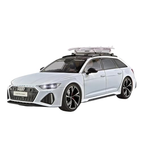 Klassisches Retro Automodell 1:18 Für Audi RS6 Avant Station Wagon Legierung Auto Modell Sport Fahrzeuge Simulation Sound Licht Spielzeug Miniatur Im Maßstab Sammlerstück(White) von BOMXAN