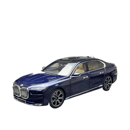 Klassisches Retro Automodell 1:18 Für BMW I7 Simulation Legierung Auto Modell Fans Sammlung Home Dekoration Metall Ornamente Miniatur Im Maßstab Sammlerstück(Blue) von BOMXAN