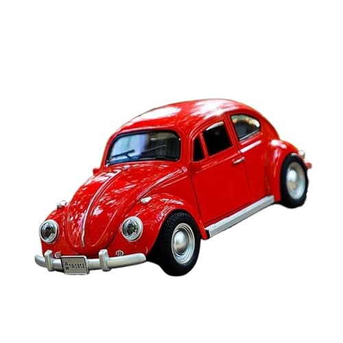 Klassisches Retro Automodell 1:18 Für Beetle Alloy Classic Retro Vehicles Automodell Simulation Sound and Light Collection Kinderspielzeug Miniatur Im Maßstab Sammlerstück(Red) von BOMXAN