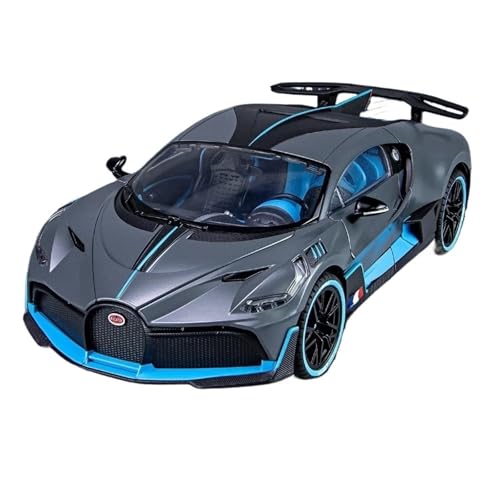 Klassisches Retro Automodell 1:18 Für Bugatti Divo Mit Sound Und Licht Großes Sportwagenmodell Aus Legierung Für Sammeln Von Hobby-Modellornamenten Miniatur Im Maßstab Sammlerstück(Gray) von BOMXAN