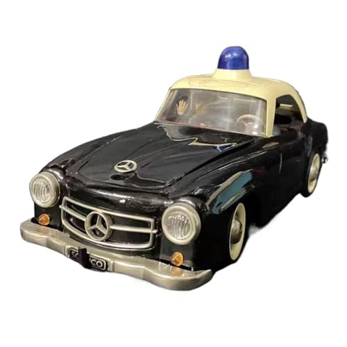 Klassisches Retro Automodell 1:18 Für Elektro Razzia 5509 Polizeiauto Legierungsspielzeugmodell Mit Puppen Retro-Ornamente Hobby-Kollektion Miniatur Im Maßstab Sammlerstück von BOMXAN