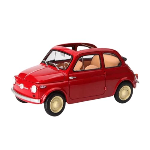 Klassisches Retro Automodell 1:18 Für FIAT 500 Legierung Volle Tür Simulation Auto Modell Figur Sammlung Souvenir Display Dekoration Miniatur Im Maßstab Sammlerstück von BOMXAN