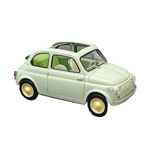 Klassisches Retro Automodell 1:18 Für FIAT Nuova 500 Oldtimer-Modell Metall Statische Dekoration Urlaubsfreunde Zur Sammlung Miniatur Im Maßstab Sammlerstück(Green) von BOMXAN