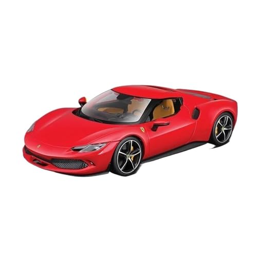 Klassisches Retro Automodell 1:18 Für Ferrari 296 GTB Legierung Miniatur Druckguss Auto Modell Sport Spielzeug Auto Kinder Weihnachten Sammlung Miniatur Im Maßstab Sammlerstück(Red) von BOMXAN