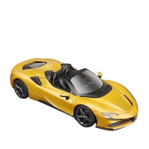 Klassisches Retro Automodell 1:18 Für Ferrari Sf90 Spider Legierung Miniatur-Sportwagen Ferrari Stradale Weihnachten Kinderspielzeug Auto Miniatur Im Maßstab Sammlerstück(Yellow) von BOMXAN