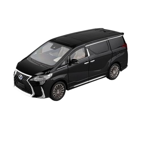 Klassisches Retro Automodell 1:18 Für Lexus LM300 MPV Legierung Auto Modell Sammlung Diecast Spielzeug Fahrzeug Sound Licht Wohnkultur Miniatur Im Maßstab Sammlerstück(Black) von BOMXAN