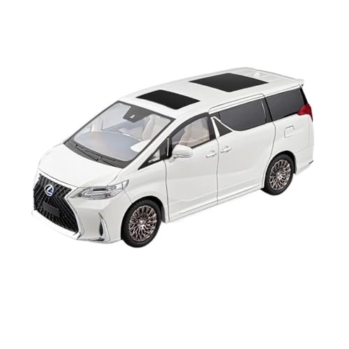 Klassisches Retro Automodell 1:18 Für Lexus LM300 MPV Legierung Auto Modell Sammlung Diecast Spielzeug Fahrzeug Sound Licht Wohnkultur Miniatur Im Maßstab Sammlerstück(White) von BOMXAN