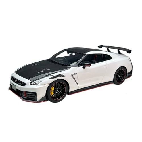 Klassisches Retro Automodell 1:18 Für Nissan GT-R Nismo Special Edition 2024 Kunstharz-Automodell Für Erwachsene Hobby-Sammlung Souvenir Miniatur Im Maßstab Sammlerstück(White) von BOMXAN