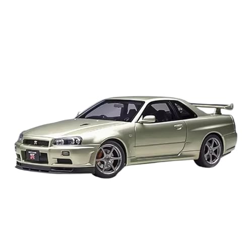 Klassisches Retro Automodell 1:18 Für Nissan Skyline GTR34 Vollständig Geöffnetes Legierungsautomodell Statische Ornamente Wertvolle Sammlungssouvenirs Miniatur Im Maßstab Sammlerstück von BOMXAN