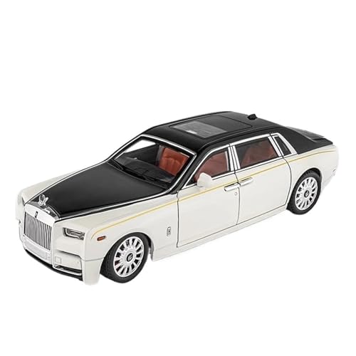 Klassisches Retro Automodell 1:18 Für Rolls Royce Phantom Alloy Diecasts Luxy Automodell Simulation Sound Und Licht Kinderspielzeug Miniatur Im Maßstab Sammlerstück(White) von BOMXAN