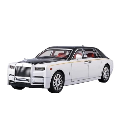 Klassisches Retro Automodell 1:18 Für Rolls Royce Phantom Alloy Luxy Vehicles Sammeln Sie Simulierte Dekorationen Sound- Und Lichtautomodell Miniatur Im Maßstab Sammlerstück(White) von BOMXAN