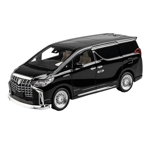 Klassisches Retro Automodell 1:18 Für Toyota Alphard MPV Legierung Auto Modell Diecast Metall Simulation Sound Und Licht Kinder Spielzeug Miniatur Im Maßstab Sammlerstück(Black) von BOMXAN