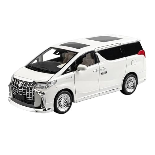 Klassisches Retro Automodell 1:18 Für Toyota Alphard MPV Legierung Auto Modell Diecast Metall Simulation Sound Und Licht Kinder Spielzeug Miniatur Im Maßstab Sammlerstück(White) von BOMXAN