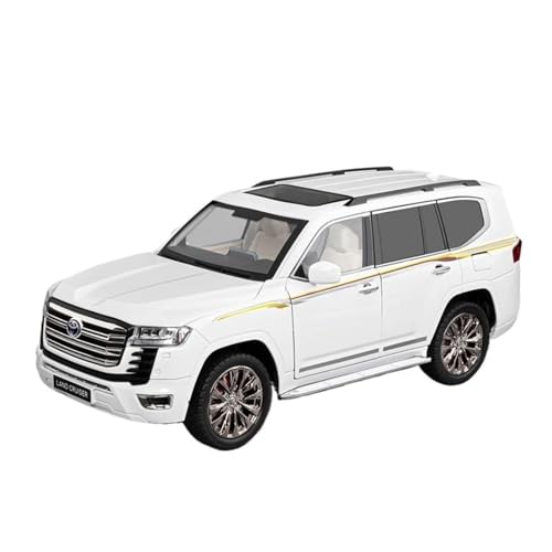 Klassisches Retro Automodell 1:18 Für Toyota Land Cruiser LC300 ZX Legierung Diecast Auto Modell Sound Licht Hohe Simulation Sammlung Spielzeug Miniatur Im Maßstab Sammlerstück von BOMXAN