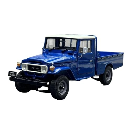 Klassisches Retro Automodell 1:18 Für Toyota Land Cruiser LC40 Pickup Land Cruiser Geländewagen Automodell Statische Ausstellungssammlung Miniatur Im Maßstab Sammlerstück(Blue) von BOMXAN