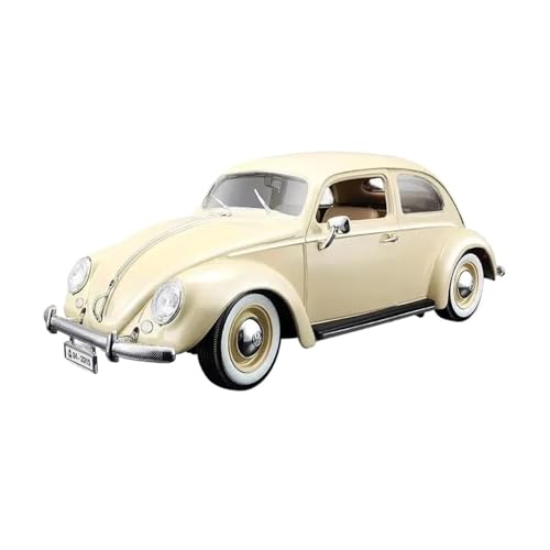 Klassisches Retro Automodell 1:18 Für Volkswagen Käfer-Käfer Legierung Miniatur Diecast Modell Volkswagen Käfer Fahrzeug Spielzeug Weihnachten Miniatur Im Maßstab Sammlerstück(White) von BOMXAN