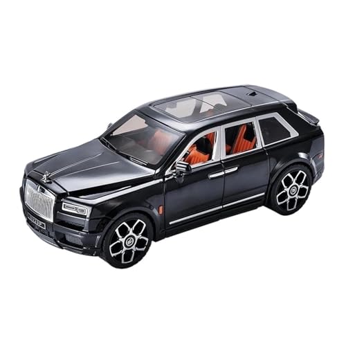 Klassisches Retro Automodell 1:20 Für Rolls Royce Cullinan SUV Legierung Auto Modell Sound Und Licht Simulation Dekoration Sammlung Spielzeug Miniatur Im Maßstab Sammlerstück(Black) von BOMXAN