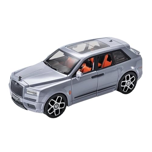 Klassisches Retro Automodell 1:20 Für Rolls Royce Cullinan SUV Legierung Auto Modell Sound Und Licht Simulation Dekoration Sammlung Spielzeug Miniatur Im Maßstab Sammlerstück(Gray) von BOMXAN