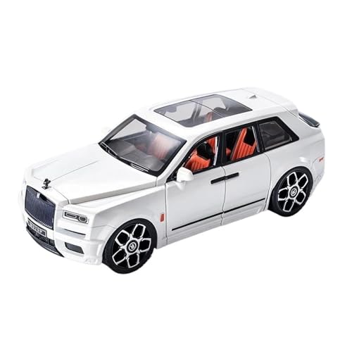 Klassisches Retro Automodell 1:20 Für Rolls Royce Cullinan SUV Legierung Auto Modell Sound Und Licht Simulation Dekoration Sammlung Spielzeug Miniatur Im Maßstab Sammlerstück(White) von BOMXAN