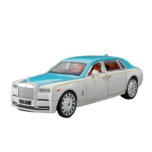 Klassisches Retro Automodell 1:20 Für Rolls Royce Phantom Legierung Auto Modell Druckguss Fahrzeuge Sammlung Simulation Sound Licht Spielzeug Miniatur Im Maßstab Sammlerstück(Blue) von BOMXAN