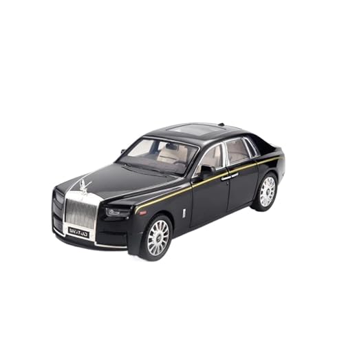 Klassisches Retro Automodell 1:20 Für Rolls-Royce Phantom Legierung Auto Modell Druckguss Fahrzeuge Sound Licht Metall Spielzeug Miniatur Im Maßstab Sammlerstück(Black) von BOMXAN