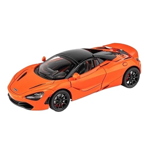 Klassisches Retro Automodell 1:24 Für 720S Simulation Eines Sportwagenmodells Aus Legierung Mit Vier Rädern Und Stoßdämpfungsfunktion Miniatur Im Maßstab Sammlerstück(Orange) von BOMXAN