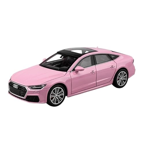 Klassisches Retro Automodell 1:24 Für Audi A7 Coupe Legierung Auto Modell Druckguss Fahrzeuge Simulation Sound Und Licht Sammlung Spielzeug Miniatur Im Maßstab Sammlerstück(Pink) von BOMXAN