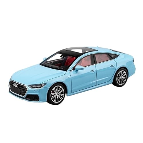 Klassisches Retro Automodell 1:24 Für Audi A7 Coupe Legierung Auto Modell Druckguss Fahrzeuge Simulation Sound Und Licht Sammlung Spielzeug Miniatur Im Maßstab Sammlerstück(Sky Blue) von BOMXAN