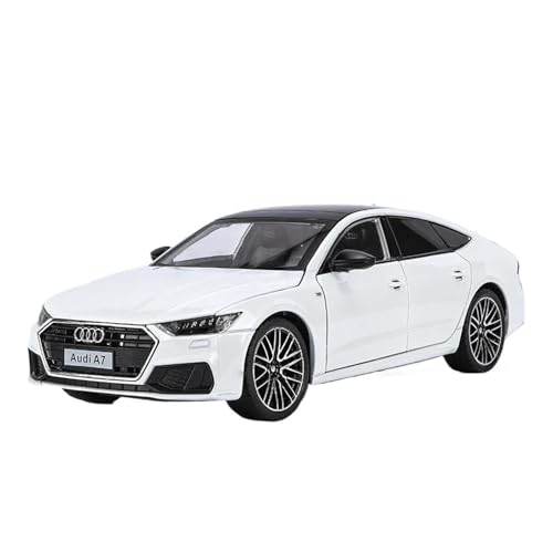 Klassisches Retro Automodell 1:24 Für Audi A7 Coupe Legierung Auto Modell Druckguss Fahrzeuge Simulation Sound Und Licht Sammlung Spielzeug Miniatur Im Maßstab Sammlerstück(White) von BOMXAN