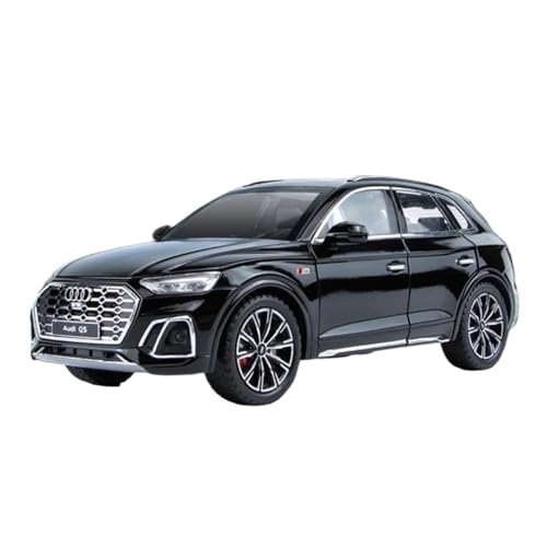 Klassisches Retro Automodell 1:24 Für Audi Q5 SUV Legierung Automodell Hohe Simulation Sammlung Sound Und Licht Kinderspielzeug Miniatur Im Maßstab Sammlerstück(Black) von BOMXAN