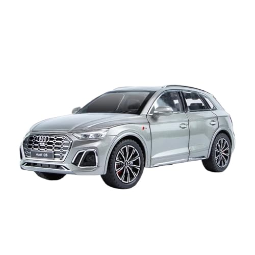 Klassisches Retro Automodell 1:24 Für Audi Q5 SUV Legierung Automodell Hohe Simulation Sammlung Sound Und Licht Kinderspielzeug Miniatur Im Maßstab Sammlerstück(Gray) von BOMXAN