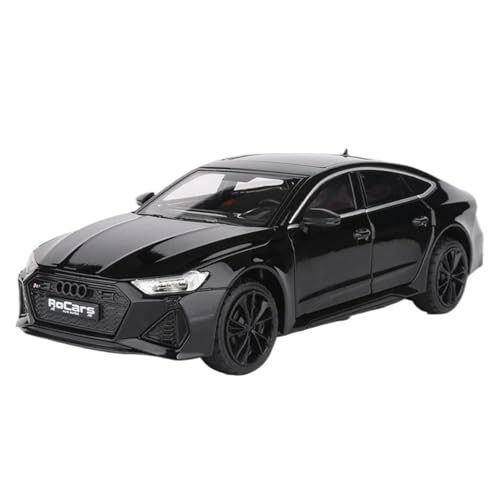 Klassisches Retro Automodell 1:24 Für Audi RS7 Coupe Legierung Auto Modell Spielzeug Sportwagen Simulation Sound Licht Sammlung Kinder Spielzeug Miniatur Im Maßstab Sammlerstück(Black) von BOMXAN