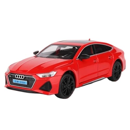 Klassisches Retro Automodell 1:24 Für Audi RS7 Coupe Legierung Auto Modell Spielzeug Sportwagen Simulation Sound Licht Sammlung Kinder Spielzeug Miniatur Im Maßstab Sammlerstück(Red) von BOMXAN