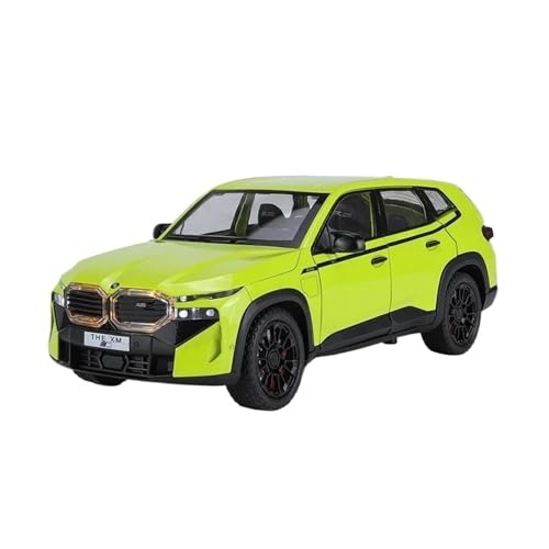 Klassisches Retro Automodell 1:24 Für BMW XM Simulation Sound Und Licht Kollektives Legierungs-SUV-Automodell Offroad-Miniaturfahrzeuge Miniatur Im Maßstab Sammlerstück(Green) von BOMXAN