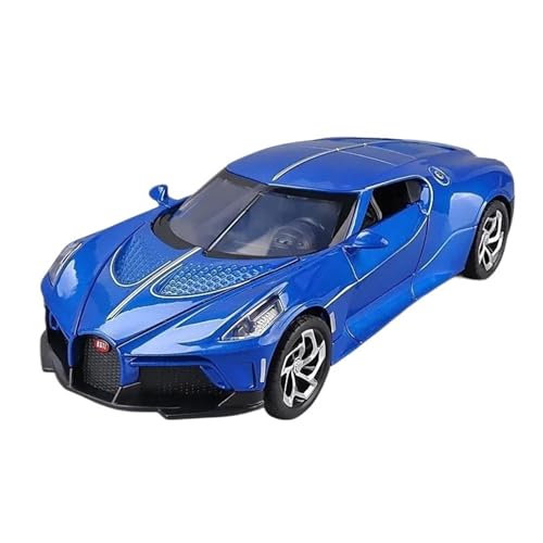 Klassisches Retro Automodell 1:24 Für Bugatti Lavoiturenoire Legierung Diecast Metall Auto Modell Simulation Sound Und Licht Kinder Spielzeug Miniatur Im Maßstab Sammlerstück(Blue) von BOMXAN