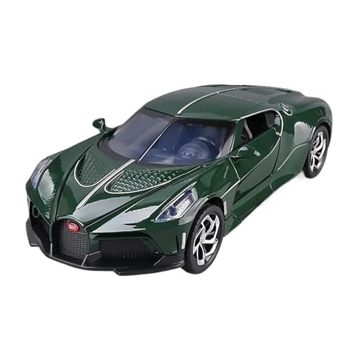 Klassisches Retro Automodell 1:24 Für Bugatti Lavoiturenoire Legierung Diecast Metall Auto Modell Simulation Sound Und Licht Kinder Spielzeug Miniatur Im Maßstab Sammlerstück(Green) von BOMXAN