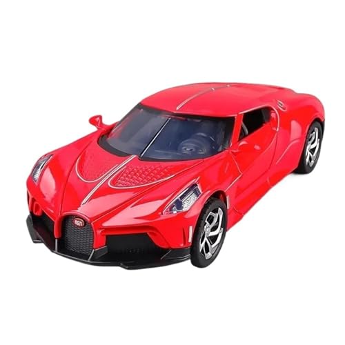 Klassisches Retro Automodell 1:24 Für Bugatti Lavoiturenoire Legierung Diecast Metall Auto Modell Simulation Sound Und Licht Kinder Spielzeug Miniatur Im Maßstab Sammlerstück(Red) von BOMXAN