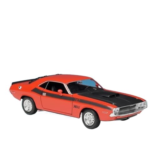 Klassisches Retro Automodell 1:24 Für Dodge Challenger T/A Legierung Racing Diecast Sportwagen Fahrzeuge Modell Simulation Kinder Spielzeug Miniatur Im Maßstab Sammlerstück(Red) von BOMXAN