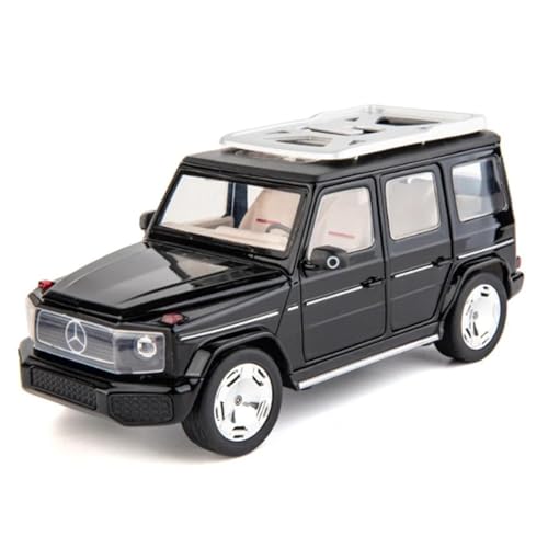 Klassisches Retro Automodell 1:24 Für EQG G65 G63 New Energy Diecasts Legierung Automodell Offroad-Simulation Sound Und Licht Kinderspielzeug Miniatur Im Maßstab Sammlerstück(Black) von BOMXAN