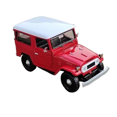 Klassisches Retro Automodell 1:24 Für FJ Cruiser FJ40 Golf-Version Legierung Druckguss Geländefahrzeuge Automodell-Simulationssammlung Miniatur Im Maßstab Sammlerstück(Red) von BOMXAN