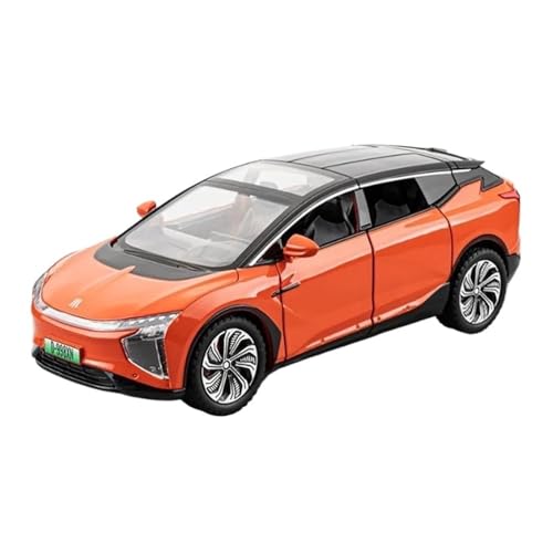 Klassisches Retro Automodell 1:24 Für HiPhi X SUV Legierung Diecasts New Energy Automodell Simulation Sound Und Licht Kinderspielzeug Miniatur Im Maßstab Sammlerstück(Orange) von BOMXAN